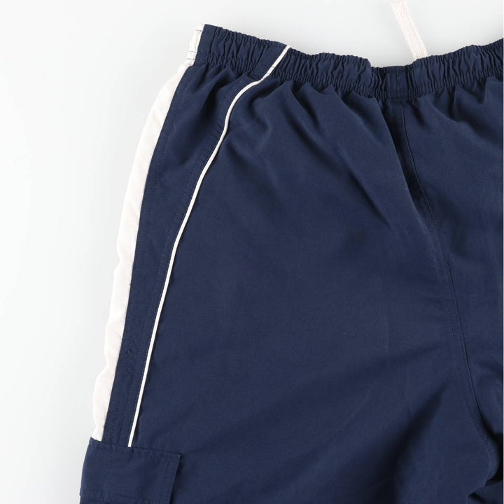 00'S Nike Warm-up Pants, Nylon Pants, Rustling Pants, Men's Size L polyester navy blue type Vintage Second Hand