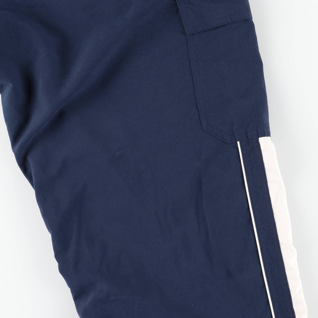 00'S Nike Warm-up Pants, Nylon Pants, Rustling Pants, Men's Size L polyester navy blue type Vintage Second Hand
