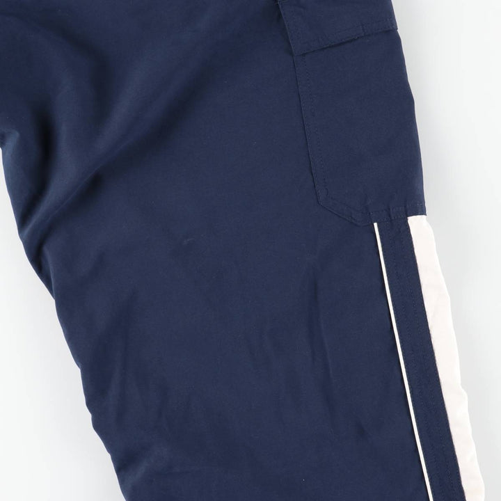 00'S Nike Warm-up Pants, Nylon Pants, Rustling Pants, Men's Size L polyester navy blue type Vintage Second Hand