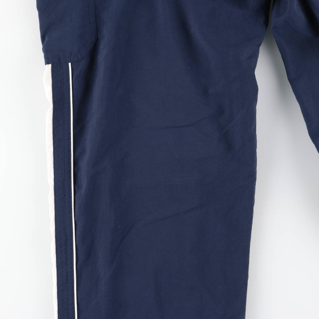 00'S Nike Warm-up Pants, Nylon Pants, Rustling Pants, Men's Size L polyester navy blue type Vintage Second Hand
