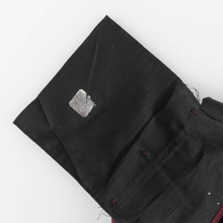 Vintage 1970'S Farah flare pants, made in the USA, men's size 35. polyester bordeaux Vintage Second Hand