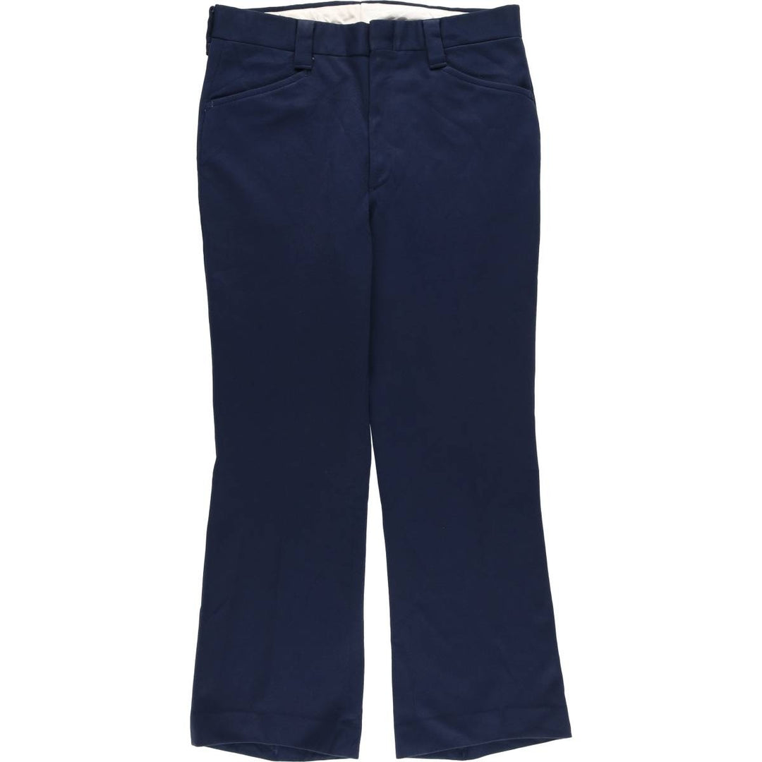 Vintage 1970'S Farah flare pants, made in the USA, men's size 34. unclear navy blue type Vintage Second Hand