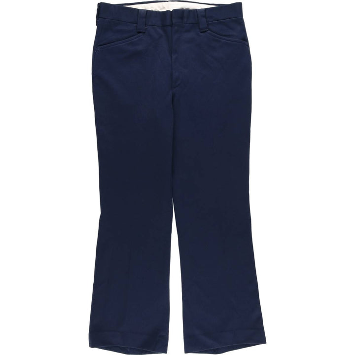 Vintage 1970'S Farah flare pants, made in the USA, men's size 34. unclear navy blue type Vintage Second Hand