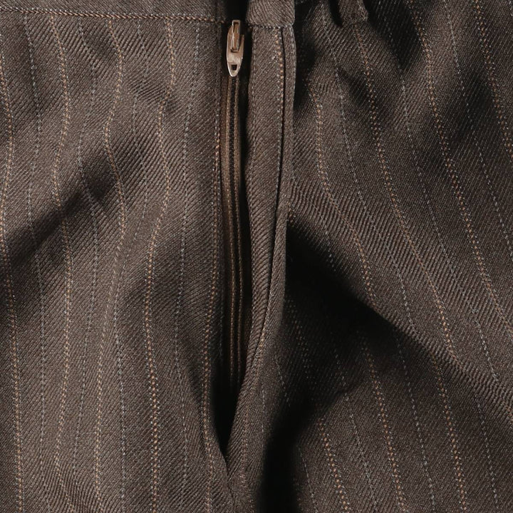 Vintage 70s-80'S his Stripe Pattern Multi-Striped Flare Pants, Men's Size W33 unclear brown type Vintage Second Hand