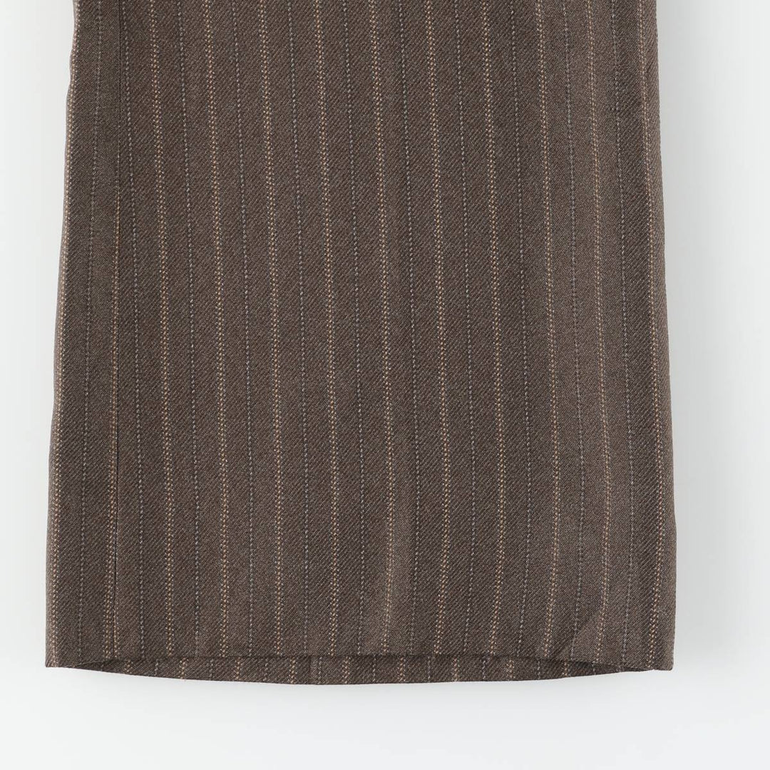 Vintage 70s-80'S his Stripe Pattern Multi-Striped Flare Pants, Men's Size W33 unclear brown type Vintage Second Hand