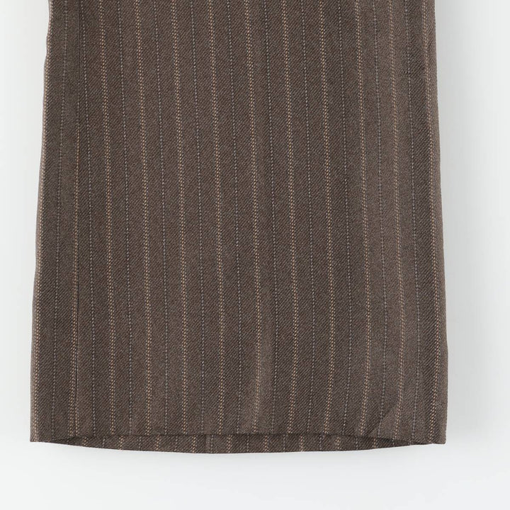 Vintage 70s-80'S his Stripe Pattern Multi-Striped Flare Pants, Men's Size W33 unclear brown type Vintage Second Hand