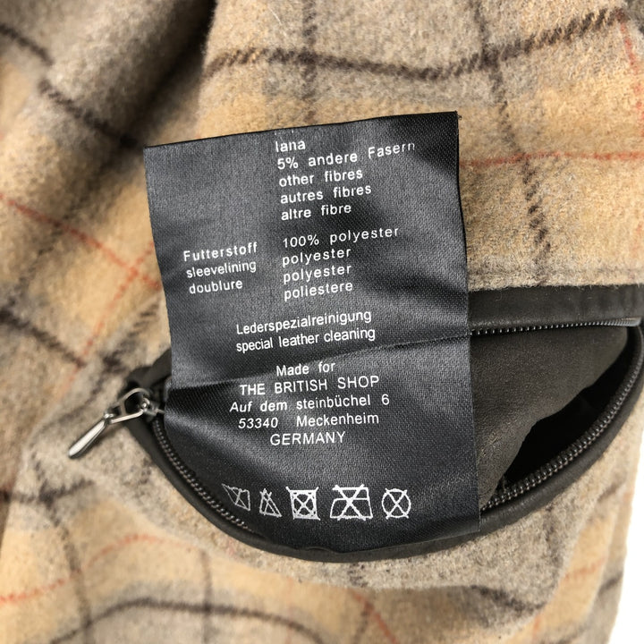 Beaver's Swing Top Leather Blouson, Men's Size L genuine leather brown type Vintage Second Hand
