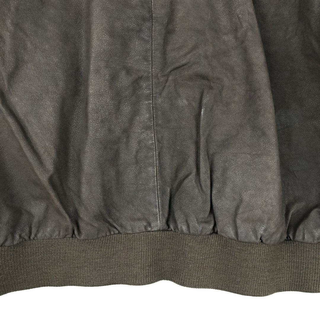 St. Michael MARKS AND SPENCER Leather Blouson, Men's Size M genuine leather brown type Vintage Second Hand