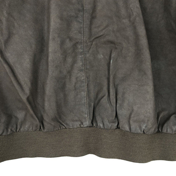 St. Michael MARKS AND SPENCER Leather Blouson, Men's Size M genuine leather brown type Vintage Second Hand