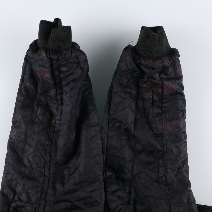 GANT Padded Swing Top Leather Blouson, Men's Size M genuine leather black type Vintage Second Hand