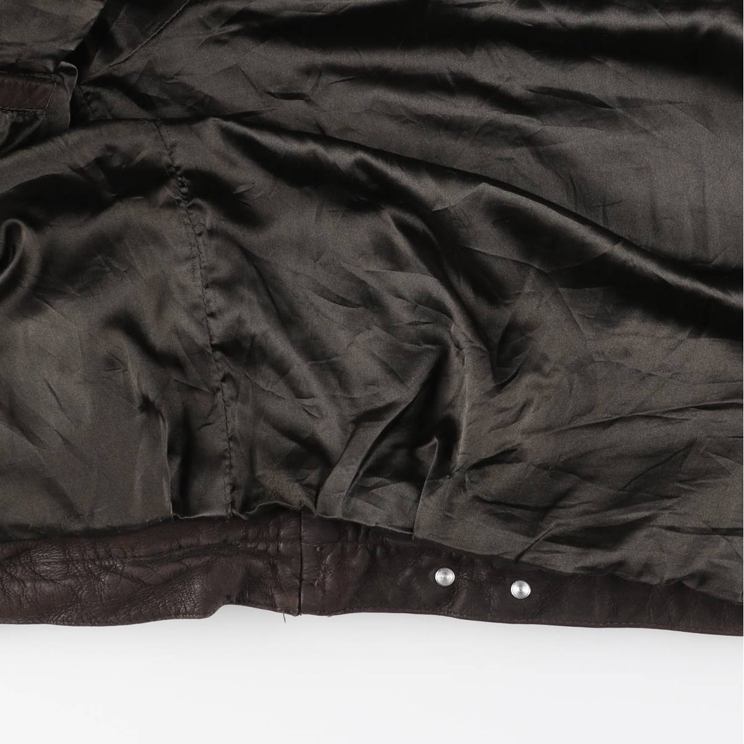 Serge Hervet Vintage Suede Leather Trucker Jacket, Men's Size Medium Genuine Leather Cowhide Suede Leather brown type Vintage Second Hand