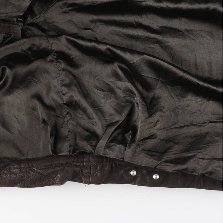 Serge Hervet Vintage Suede Leather Trucker Jacket, Men's Size Medium Genuine Leather Cowhide Suede Leather brown type Vintage Second Hand