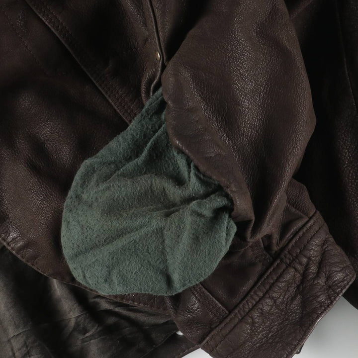 Serge Hervet Vintage Suede Leather Trucker Jacket, Men's Size Medium Genuine Leather Cowhide Suede Leather brown type Vintage Second Hand