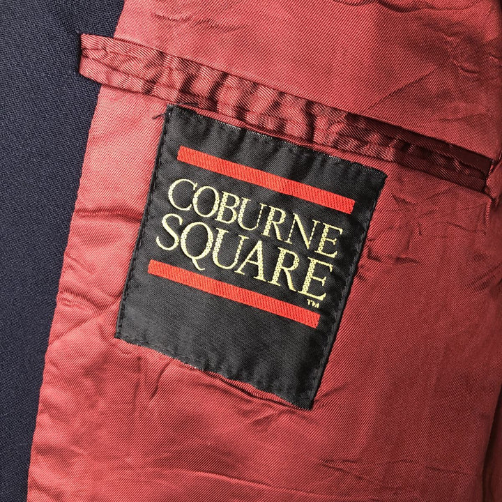 COBURNE SQUARE Tailored Jacket, Made in USA, Men's Size L unclear navy blue type Vintage Second Hand