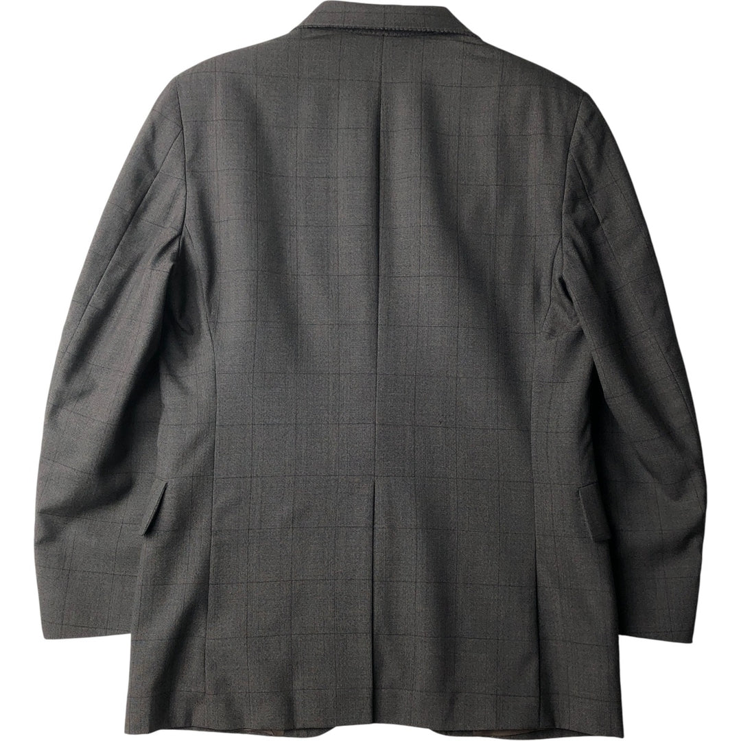 Anderson~Little STRATHMORE Check Pattern Wool Tailored Jacket, Made in USA, Men's Size M wool gray type Vintage Second Hand