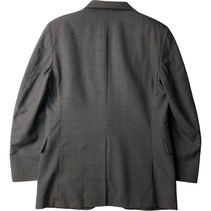 Anderson~Little STRATHMORE Check Pattern Wool Tailored Jacket, Made in USA, Men's Size M wool gray type Vintage Second Hand