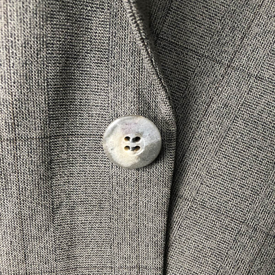 Anderson~Little STRATHMORE Check Pattern Wool Tailored Jacket, Made in USA, Men's Size M wool gray type Vintage Second Hand
