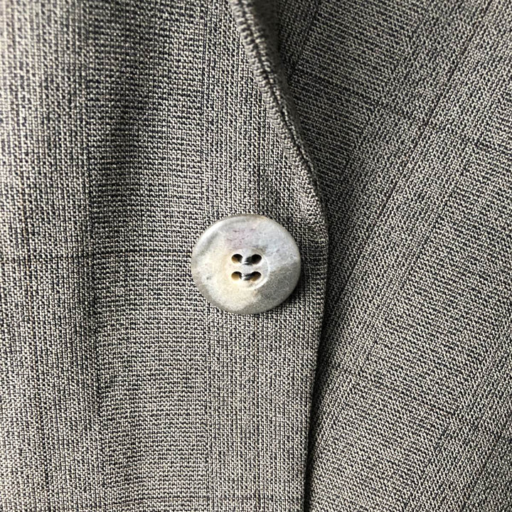 Anderson~Little STRATHMORE Check Pattern Wool Tailored Jacket, Made in USA, Men's Size M wool gray type Vintage Second Hand