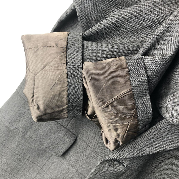 Anderson~Little STRATHMORE Check Pattern Wool Tailored Jacket, Made in USA, Men's Size M wool gray type Vintage Second Hand