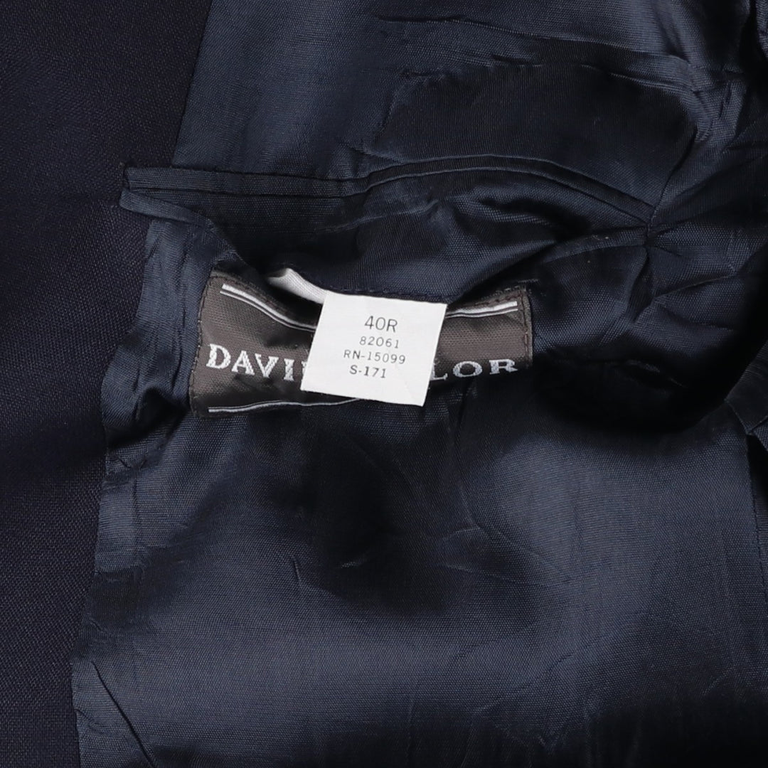 DAVID TAYLOR Navy Blazer Tailored Jacket Men's Size M unclear navy blue type Vintage Second Hand