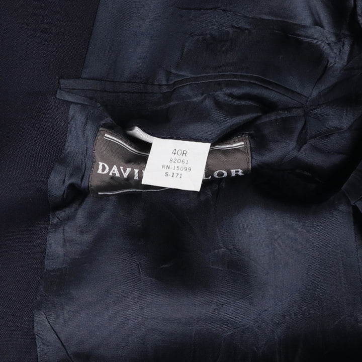 DAVID TAYLOR Navy Blazer Tailored Jacket Men's Size M unclear navy blue type Vintage Second Hand