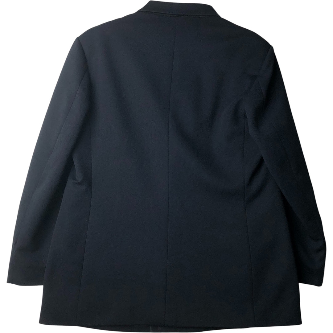 KING TAILOR HONGKONG Double-Breasted Peak Lapel Tailored Jacket, Men's Size M unclear black type Vintage Second Hand