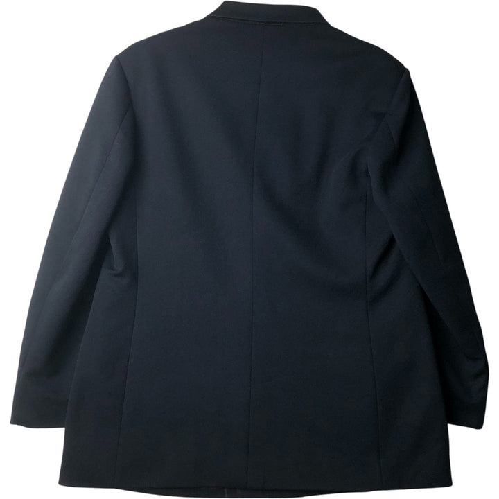KING TAILOR HONGKONG Double-Breasted Peak Lapel Tailored Jacket, Men's Size M unclear black type Vintage Second Hand