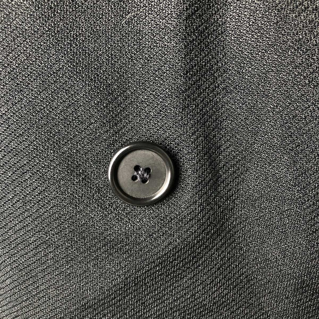 KING TAILOR HONGKONG Double-Breasted Peak Lapel Tailored Jacket, Men's Size M unclear black type Vintage Second Hand
