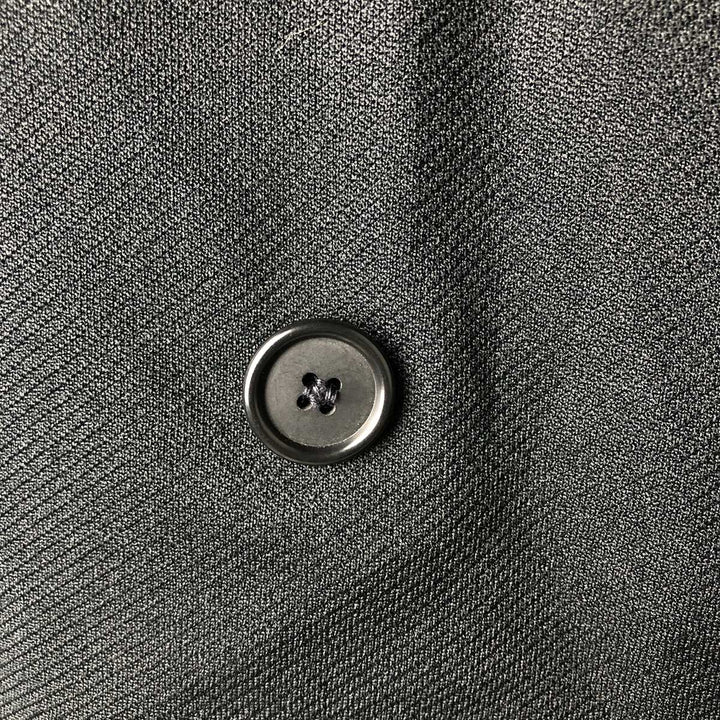KING TAILOR HONGKONG Double-Breasted Peak Lapel Tailored Jacket, Men's Size M unclear black type Vintage Second Hand