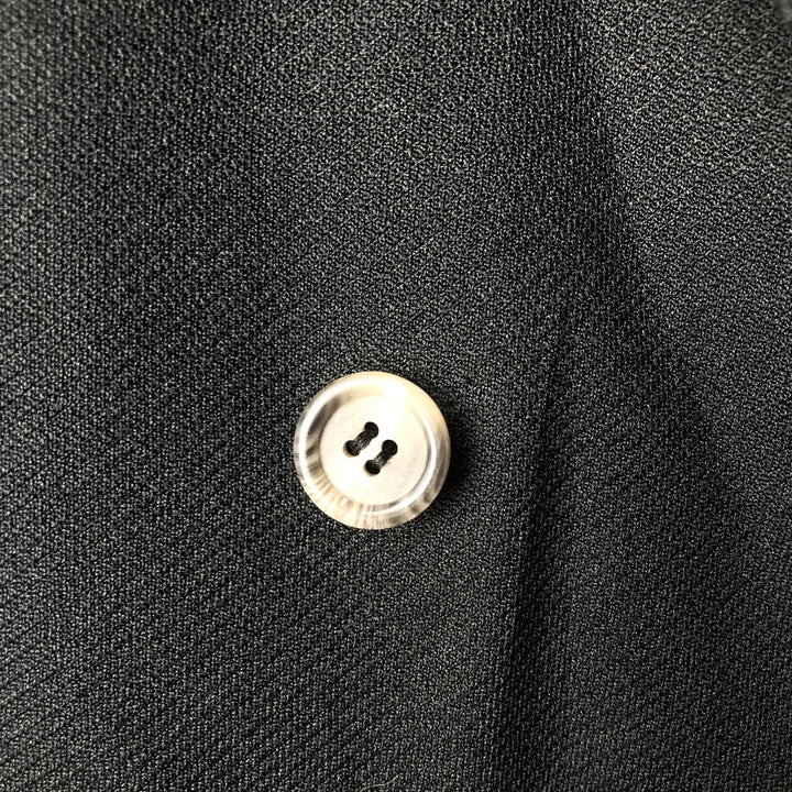 KING TAILOR HONGKONG Double-Breasted Peak Lapel Tailored Jacket, Men's Size M unclear black type Vintage Second Hand