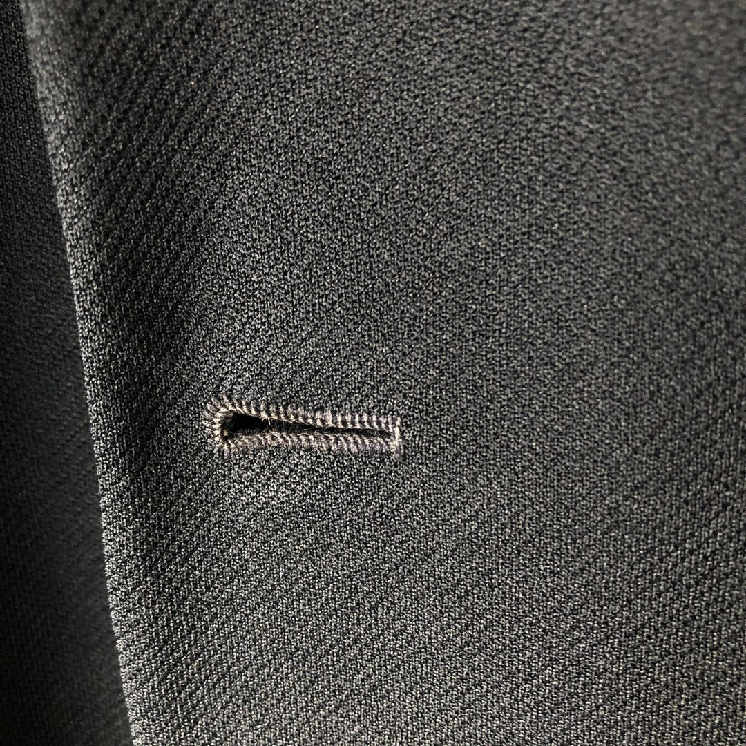 KING TAILOR HONGKONG Double-Breasted Peak Lapel Tailored Jacket, Men's Size M unclear black type Vintage Second Hand