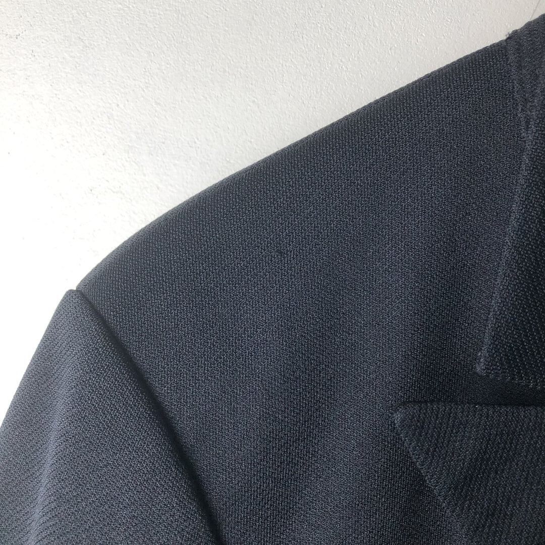 KING TAILOR HONGKONG Double-Breasted Peak Lapel Tailored Jacket, Men's Size M unclear black type Vintage Second Hand