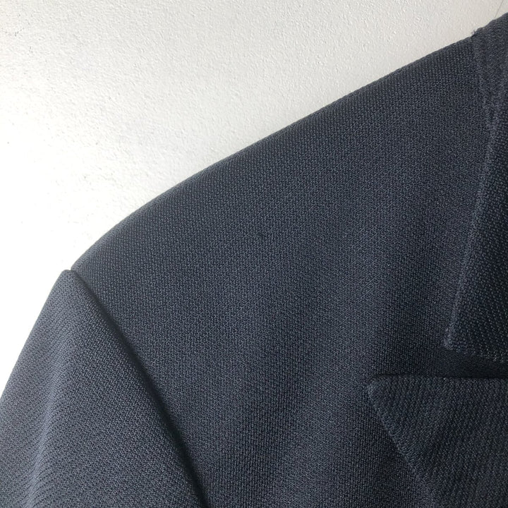 KING TAILOR HONGKONG Double-Breasted Peak Lapel Tailored Jacket, Men's Size M unclear black type Vintage Second Hand