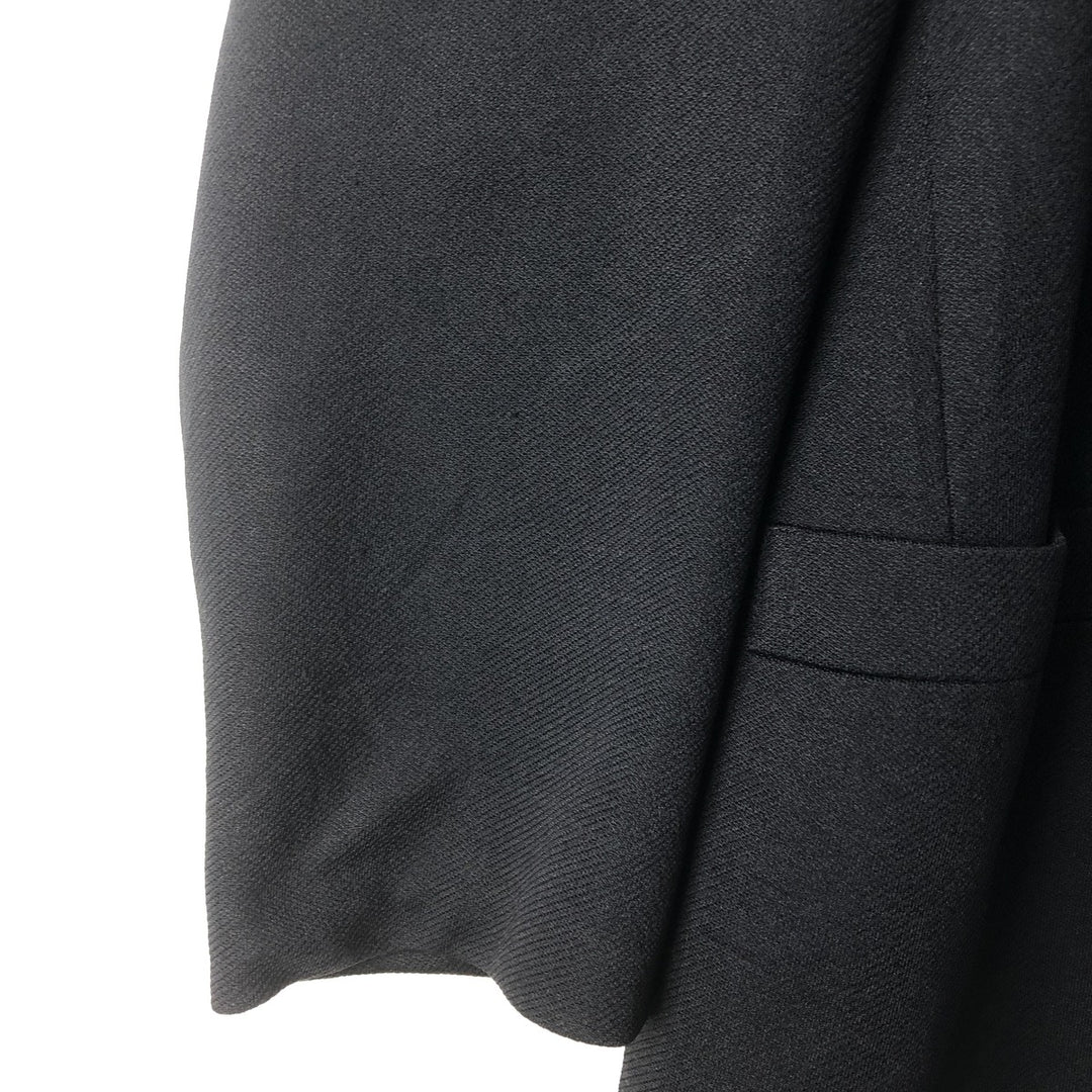 KING TAILOR HONGKONG Double-Breasted Peak Lapel Tailored Jacket, Men's Size M unclear black type Vintage Second Hand