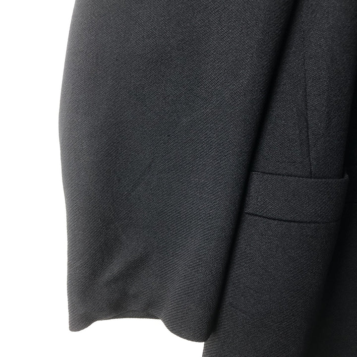 KING TAILOR HONGKONG Double-Breasted Peak Lapel Tailored Jacket, Men's Size M unclear black type Vintage Second Hand