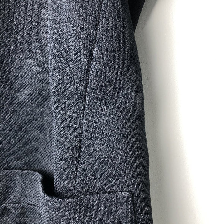 KING TAILOR HONGKONG Double-Breasted Peak Lapel Tailored Jacket, Men's Size M unclear black type Vintage Second Hand