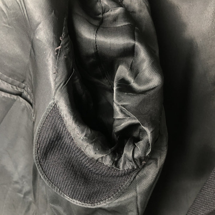 KING TAILOR HONGKONG Double-Breasted Peak Lapel Tailored Jacket, Men's Size M unclear black type Vintage Second Hand