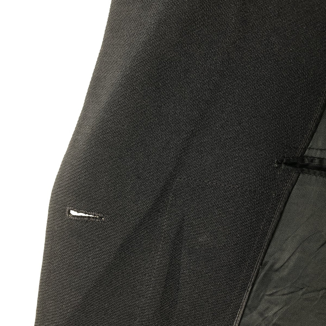 KING TAILOR HONGKONG Double-Breasted Peak Lapel Tailored Jacket, Men's Size M unclear black type Vintage Second Hand