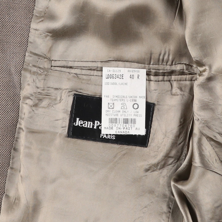 Jean-Paul Germain wool tailored jacket, made in Canada, size M wool Beige type Vintage Second Hand