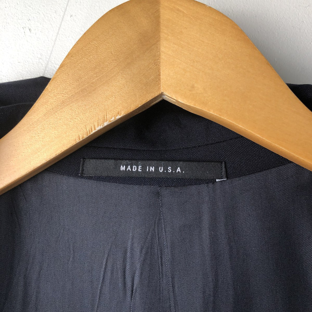 HICKEY-FREEMAN Navy Blazer, Tailored Jacket, Made in USA, Men's Size Small wool navy blue type Vintage Second Hand