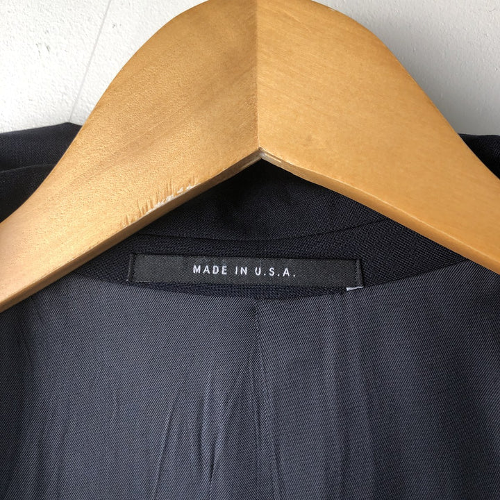 HICKEY-FREEMAN Navy Blazer, Tailored Jacket, Made in USA, Men's Size Small wool navy blue type Vintage Second Hand