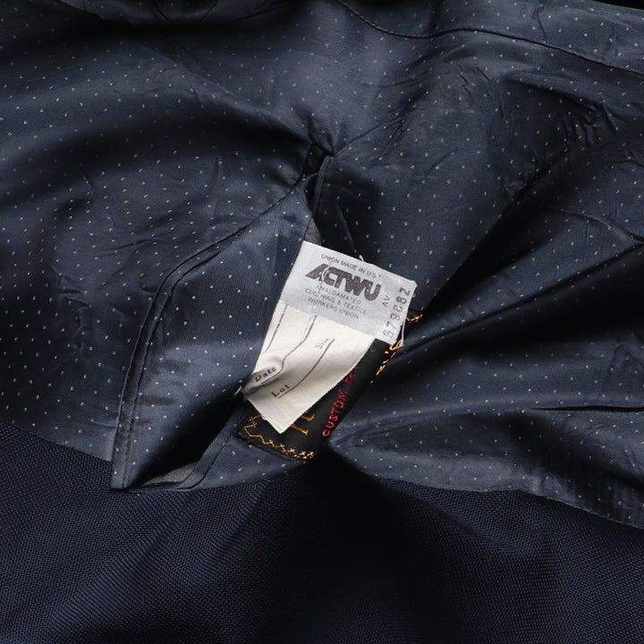 Kingsridge Navy Blazer, Tailored Jacket, Made in USA, Men's Size L unclear navy blue type Vintage Second Hand