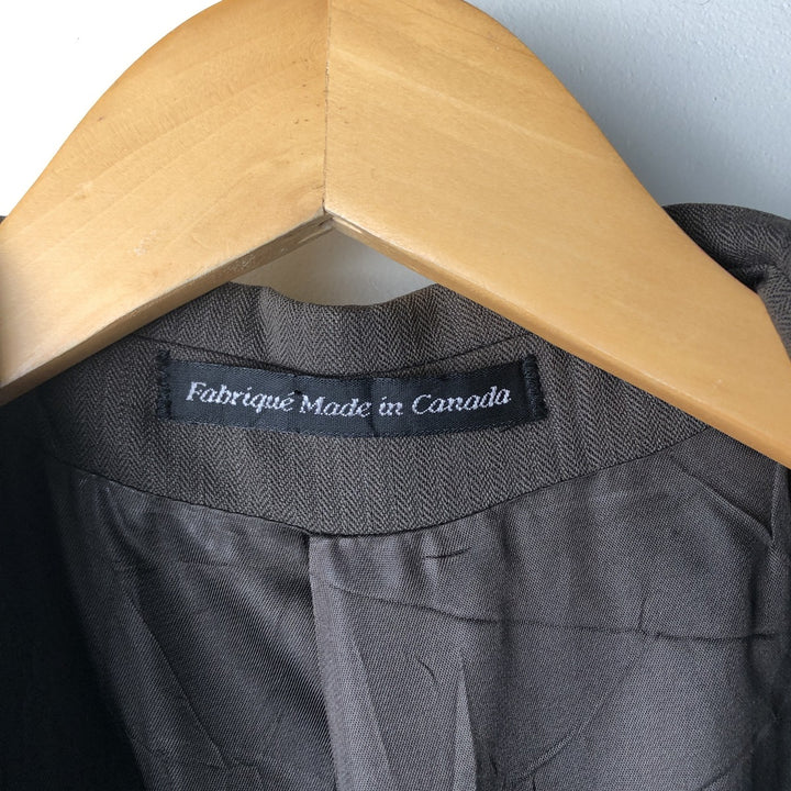 BEAVERBROOK Herringbone Wool Tailored Jacket, Men's Size M wool brown type Vintage Second Hand