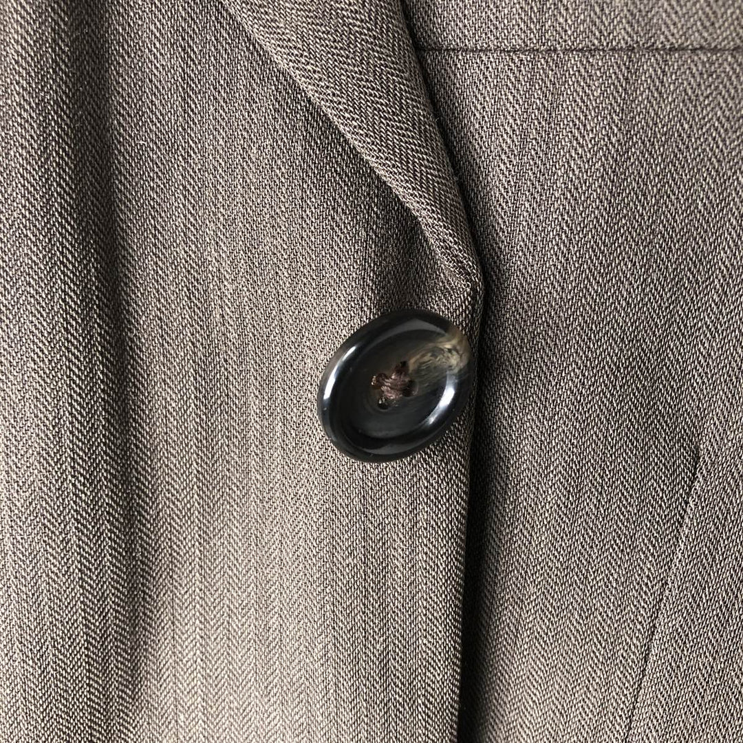 BEAVERBROOK Herringbone Wool Tailored Jacket, Men's Size M wool brown type Vintage Second Hand