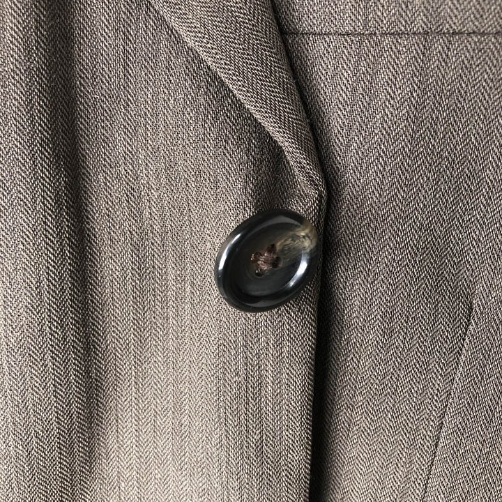 BEAVERBROOK Herringbone Wool Tailored Jacket, Men's Size M wool brown type Vintage Second Hand