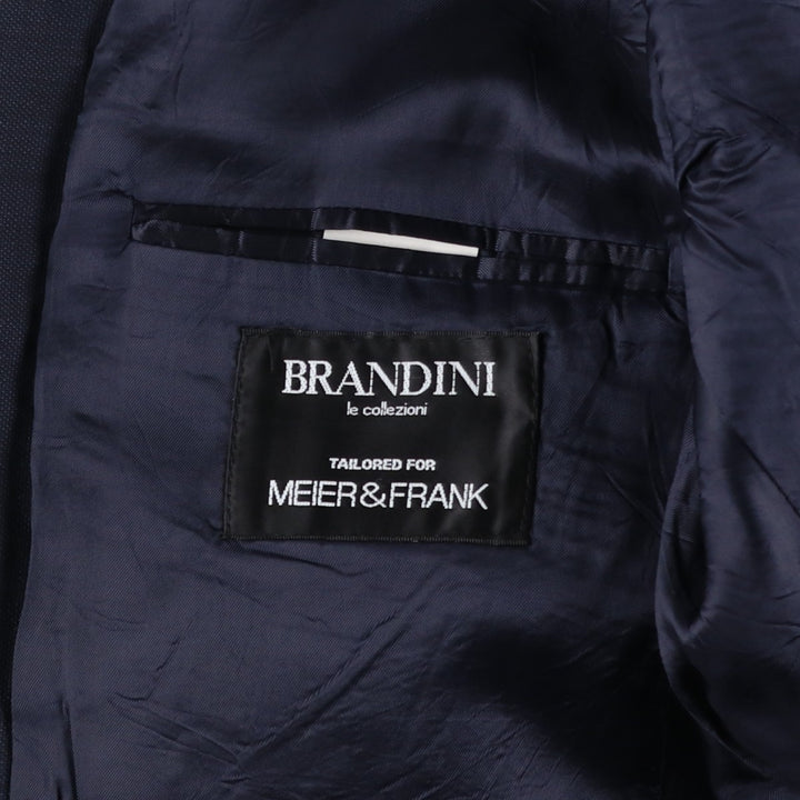 BRANDINI wool tailored jacket, made in Canada, men's size M wool navy blue type Vintage Second Hand