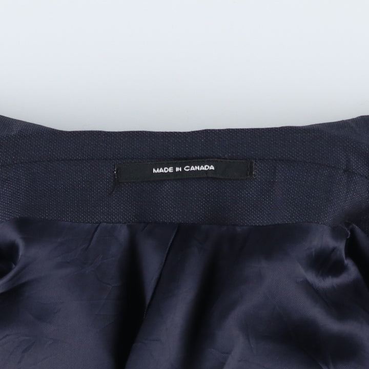 BRANDINI wool tailored jacket, made in Canada, men's size M wool navy blue type Vintage Second Hand