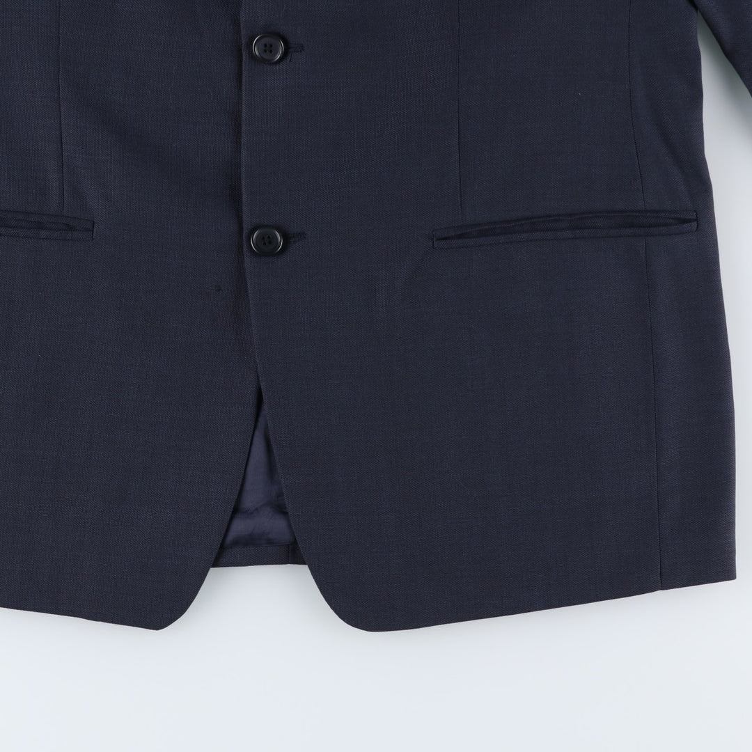 BRANDINI wool tailored jacket, made in Canada, men's size M wool navy blue type Vintage Second Hand
