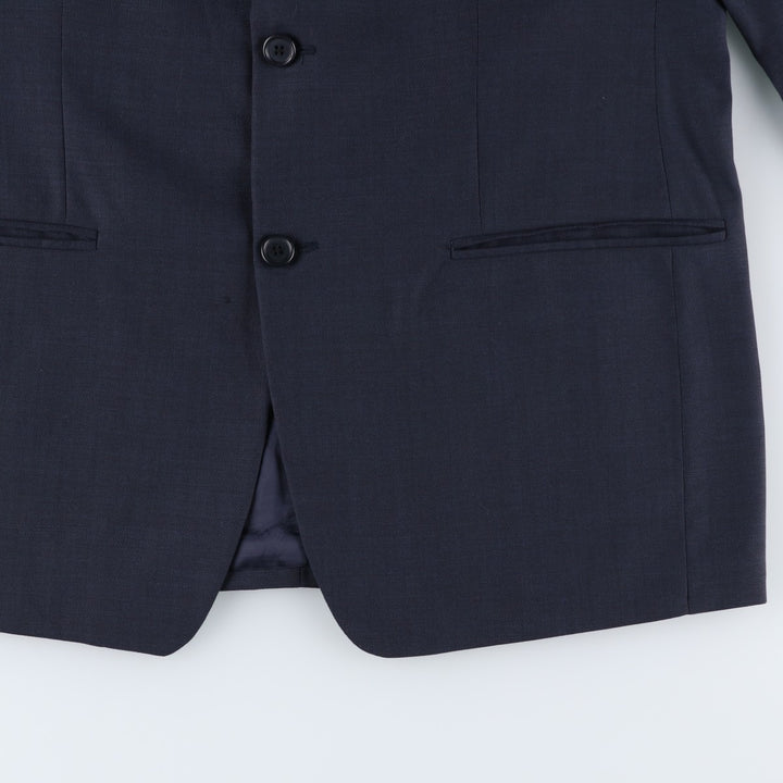 BRANDINI wool tailored jacket, made in Canada, men's size M wool navy blue type Vintage Second Hand