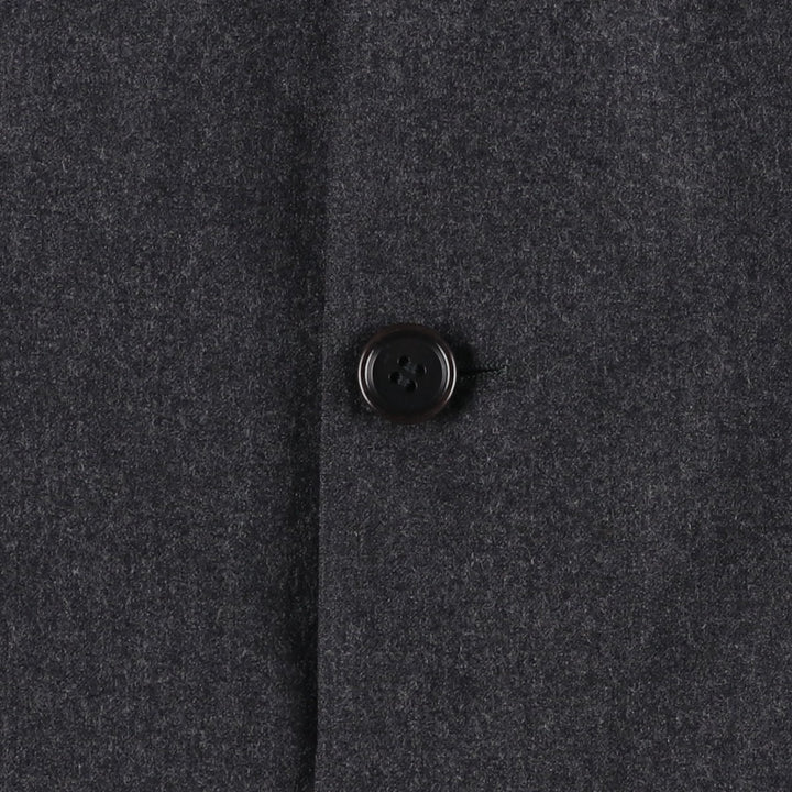 HUGO BOSS Vitale Barberis Canonico wool tailored jacket, made in the USA, size L wool Charcoal Vintage Second Hand
